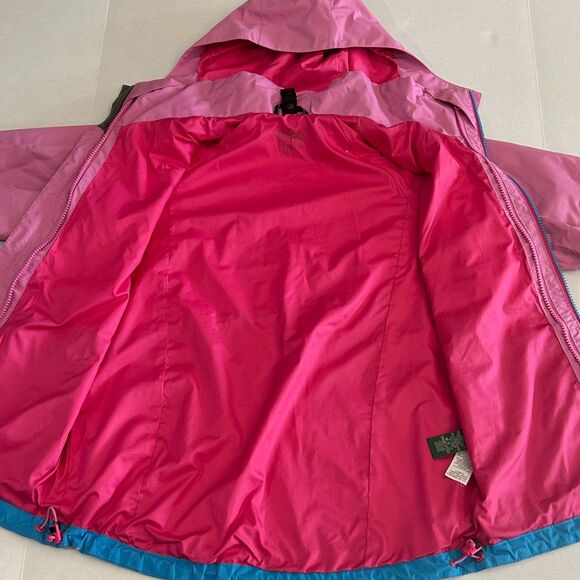 L.L. BEAN, Kid's Fleece Lined 3 in 1 Jacket in Pink, Blue Colorblock, sz 10-12 - Picture 5 of 14